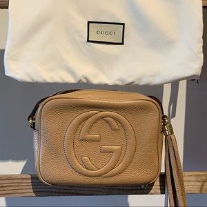 GUCCI SOHO DISCO BAG -rose beige.  Poudre color